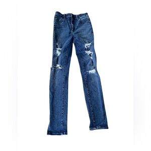 Abercrombie and Fitch Jeans Womens 0 25 Simone High Rise Super Skinny Distressed